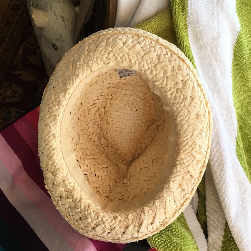 😍HOST PICK😍 D&Y CLASSIC STRAW FEDORA HAT WITH STRIPED RIBBON ACCENT☀️ - Picture 7 of 7